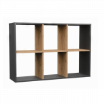 Spintelė dėžė Malax 2X3, antracito/ąžuolo artisan spalva