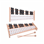 Mediniai cimbolai chromatinės varpeliai 27 tonai + lazdos IN0179