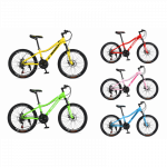 Kalnų dviratis 24" MESERRA &ndash; 21 pavara, diskiniai stabdžiai, MTB
