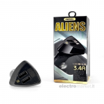Įkroviklis automobilinis Remax Aliens 3.4A 2xUSB