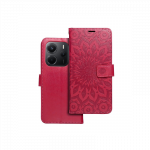 MEZZO knygų dėklas XIAOMI Redmi Note 14 5G mandalos magenta