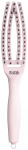Lenktas &scaron;epetys plaukams Olivia Garden Fingerbrush Combo Pastel Pink Small OG7836, pastelinės rožinės spalvos