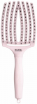 Lenktas &scaron;epetys plaukams Olivia Garden Fingerbrush Combo Pastel Pink Large OG7838, pastelinės rožinės spalvos