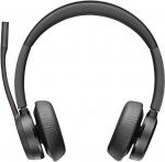 Poly Voyager 4320 MS Teams Belaidės ausinės, Bluetooth, USB-A, +BT700 dongle, +Charging Stand, Juoda