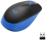 Kompiuterinė pelė Logitech M190 mėlyna be laido