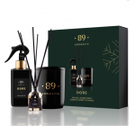 Dovanų rinkinys - Namų kvapas, pur&scaron;kiamas namų kvapas ir sojų va&scaron;ko žvakė Aromatic89