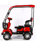 Elektrinis keturratis motoroleris su stogu FL-02 raudonas 60V 20Ah