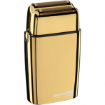 Mobili įkraunama barzdaskutė BaByliss PRO Double Foil Metal Shaver Gold FXFS2GE, aukso spalvos
