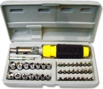 Įrankių komplektas su 41vnt. antgalių