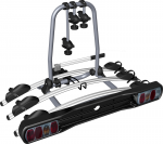 Dviračių laikiklis ant kablio, aliuminis, trims dviračiams