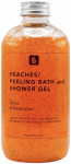 &Scaron;veičiamoji du&scaron;o želė Blautty Detox & Moisturizer Peaches Peeling Bath Gel BLABATPEA250, persikų kvapo, 250 ml