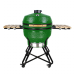 Kamado grilis su priedais Zyle XX Large 66 cm ZY26KSGRSET žalias