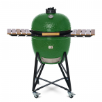 Kamado grilis su priedais Zyle Kamado 69 cm, The King ZY27GRSET, žalias
