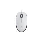Pelė laidinė Logitech M100 USB (910-005004), balta