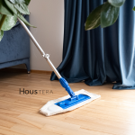 Grindų valymo padas - dryžuotas kreminis Raypath