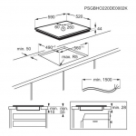 Indukcinė kaitlentė AEG TO64IC00FB 5000 serijos su &bdquo;Hob2Hood&reg;&ldquo;