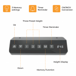 Reguliuojamo auk&scaron;čio stalas Up Up Bjorn Baltas, Stalvir&scaron;is L Baltas