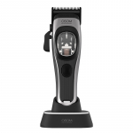 Profesionali plaukų kirpimo ma&scaron;inėlė OSOM Professional PRIME Cordless Hair Clipper OSOMP01GR, pilkos spalvos