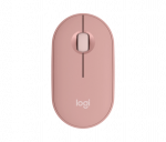 Logitech Pebble 2 M350s Belaidė pelė, RF Wireless + Bluetooth, 4000 DPI, Tonal Rose