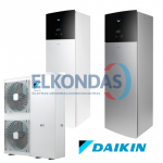 Daikin Altherma 3 &scaron;ilumos siurblys oras-vanduo EPGA16DV/EAVH16S18D9W su 180l vandens talpa