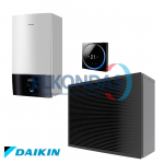 Daikin Altherma 3 H MT &scaron;ilumos siurblys oras-vanduo ETBH12E9W/EPRA12EW1 be vandens talpos