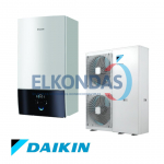 Daikin Altherma 3 &scaron;ilumos siurblys oras-vanduo EPGA14DV/EABH16D9W be vandens talpos