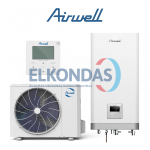 Airwell Wellea split &scaron;ilumos siurblys oras-vanduo (trifazis) AW-WHPSA1216-N93/AW-YHPSA12-H93 (-25&deg;C)