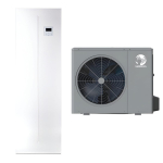 Nordis oras-vanduo &scaron;ilumos siurblys OPTIMUS PRO HOP100/190IDU3 + HOP8WODU 8,3 kW (su integruotu 190l talpos boileriu, trifazis)