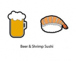 Vibracijos slopintuvas GAMMA BEER/SHRIMP SUSHI, 2 vnt