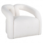 Fotelis Dana white boucle