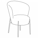 Valgomojo kėdė ORBIT