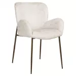 Richmond Interiors Valgomojo kėdė | Krėslas Amber cream