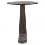 Richmond Interiors Baro stalas HARPER Smoked Charcoal 81 cm (apvalus)