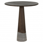 Richmond Interiors Pusbario stalas HARPER Smoked Charcoal 81 cm (apvalus)
