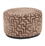 Richmond Interiors Pufas Lexie brown labyrinth 70&Oslash;