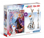 Dėlionė ir 3D Clementoni FROZEN II 104 det. 20170