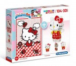 Dėlionė ir 3D Clementoni Hello Kitty 104 det. 20171