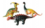 Žaislinės dinozaurų figūrėlės 3 vnt (1970)