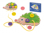 Medinis Montessori varstymo žaidimas Ežiukas