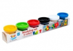Natūralus plastilinas - modelinas, 6 spalvos