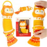Muzikinis žaislas akordeonas su garsais ir &scaron;viesomis 30 cm (orange)