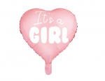 Folinis balionas Baby shower vakarėliui "IT'S A GIRL"