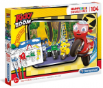 Dėlionė Clementoni Ricky Zoom + spalvinimas 104 det. 25706