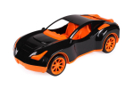 Didelė plastikinė sportinė ma&scaron;ina juoda/oranžinė (6139)