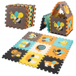 Mink&scaron;tas Edukacinis Kilimėlis - Dėlionė (Puzzle) Gyvūnai 9 vnt.