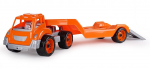Plastikinis tralas - autovežis 79 cm (oranžinis)