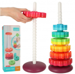 Spiralinė žiedų piramidė 40cm