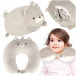Mink&scaron;tas žaislas ir kelioninė pagalvė Katinėlis 2in1
