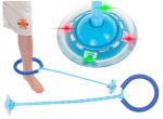 Hula hoop &scaron;okinėjimo žaislas su &scaron;viesomis (mėlynas)