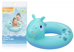 Plaukimo ratas &bdquo;Hippopotamas&ldquo; 64 x 60 cm, Bestway 36464 (Mėlynas)